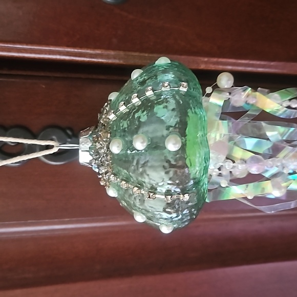 2 Glass jellyfish ornament decorations - Picture 2 of 3